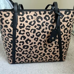 Kate Spade Graphic Leopard Large Tote - Brand New
